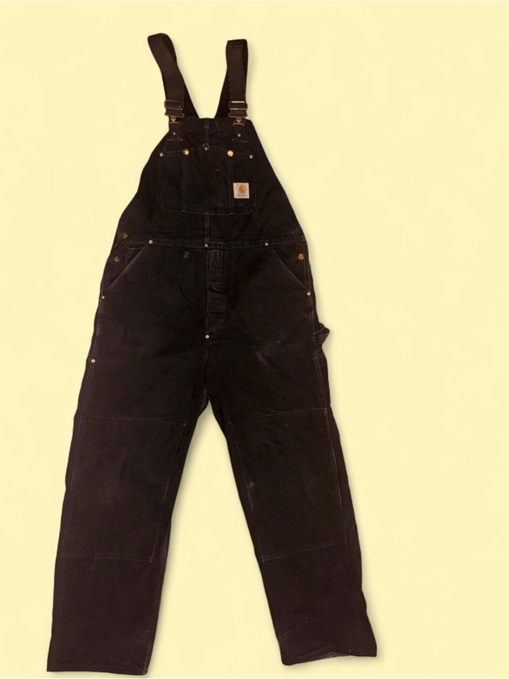 Vintage Carhartt Men’s Black Duck Canvas Overalls